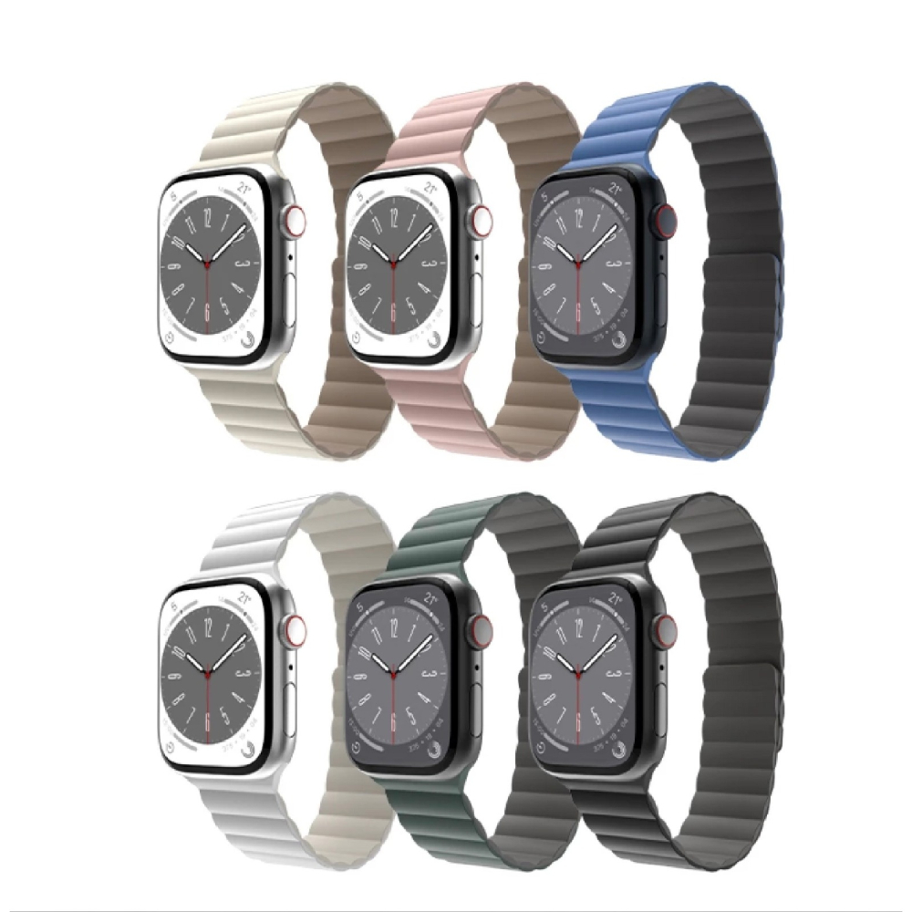 MAGEASY Skin 防水 磁吸 矽膠 錶帶 Apple Watch Ultra 2 S10 49 mm-細節圖2