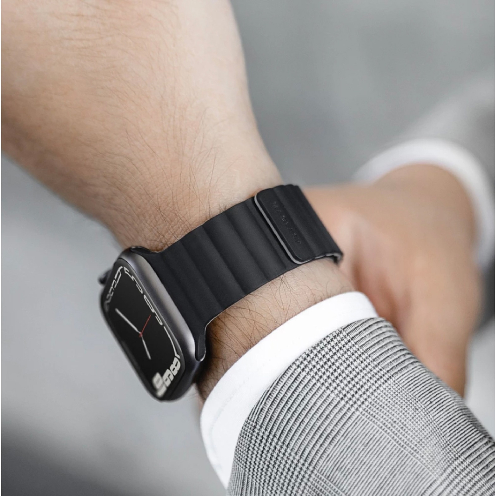 MAGEASY Skin 防水 磁吸 矽膠 錶帶 Apple Watch Ultra 2 S10 49 mm-細節圖4