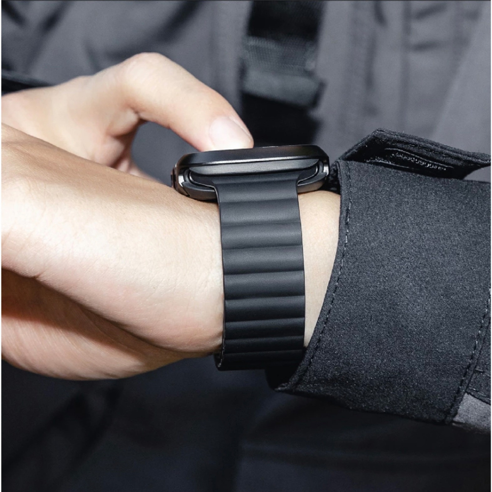 MAGEASY Skin 防水 磁吸 矽膠 錶帶 Apple Watch Ultra 2 S10 49 mm-細節圖10