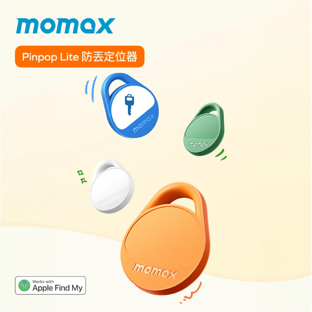 Momax 摩米士 Pinpop Find My 全球 定位器 非 AirTag 適 iPhone 16e 16 15-細節圖3