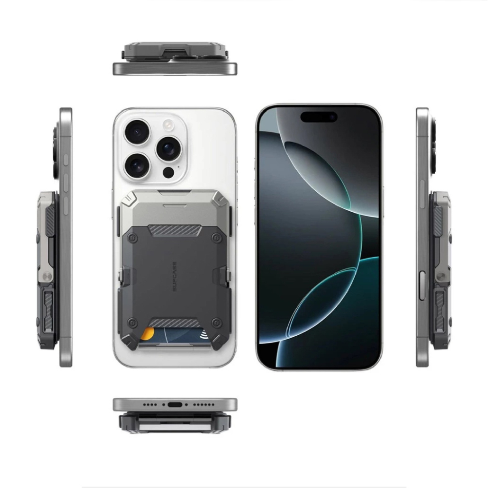 SUPCASE 磁吸 錢包 手機 支架 自拍架 magsafe卡夾 適 iPhone 16e 16 S25-細節圖4