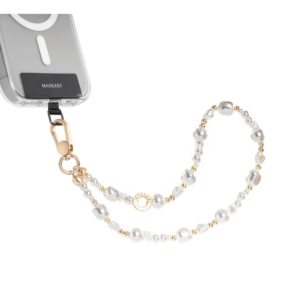 MAGEASY Pearl Wrist Strap 軟糖熊 手腕 掛繩 掛繩片 適 iPhone 16e 16 S25-細節圖3