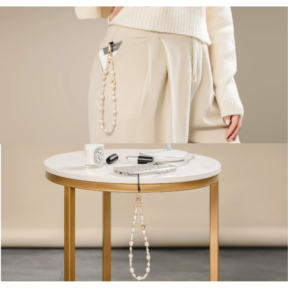 MAGEASY Pearl Wrist Strap 軟糖熊 手腕 掛繩 掛繩片 適 iPhone 16e 16 S25-細節圖9