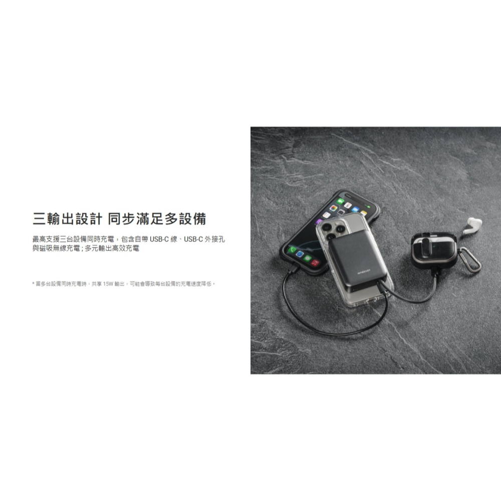MAGEASY 魚骨牌 MagPower 行動電源 磁吸充電器 迷你 10000 mAh iPhone 16  s25-細節圖8