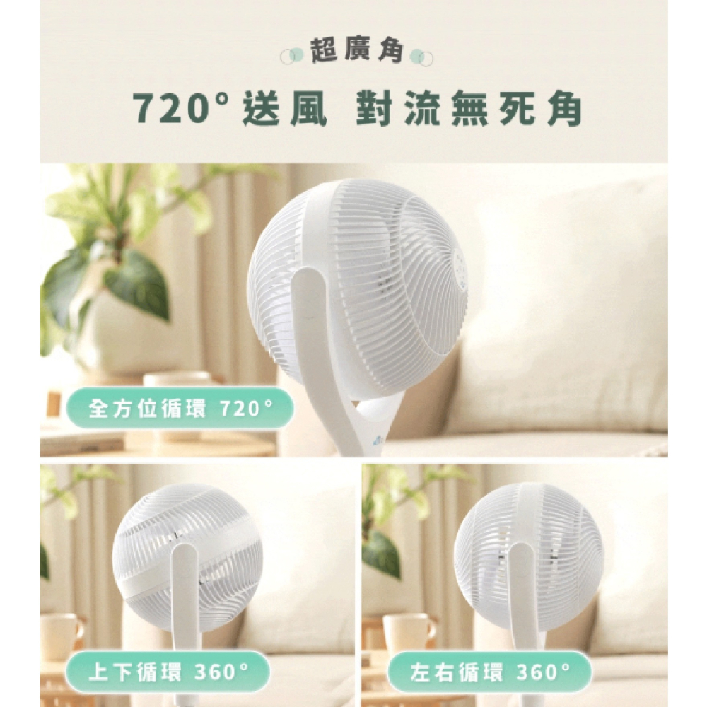Meetech 雙風球 360° 全方位 雙面 淨化 循環扇 電風扇 淨化扇 電扇-細節圖3