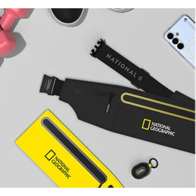 國家地理 NatGeo Running Belt 隨行運動腰包 收納包 運動包 腰包-細節圖3