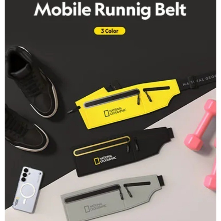 【限時購】 國家地理 NatGeo Running Belt 隨行運動腰包 收納包 運動包 腰包-細節圖4
