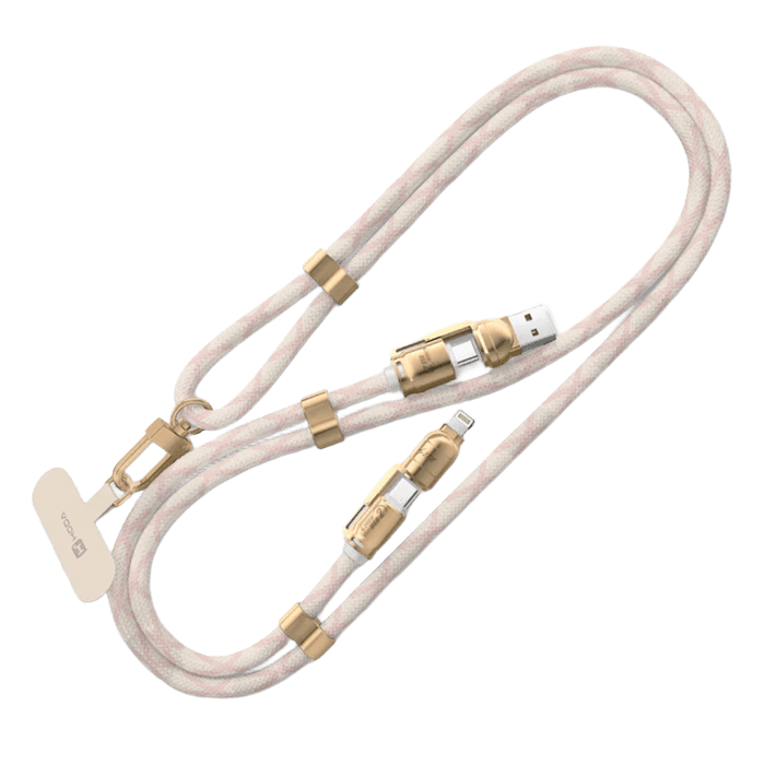 HODA 四合一 240w 手機 掛繩 充電線 揹繩 傳輸線 Lightning type c iPhone 16 15-規格圖11