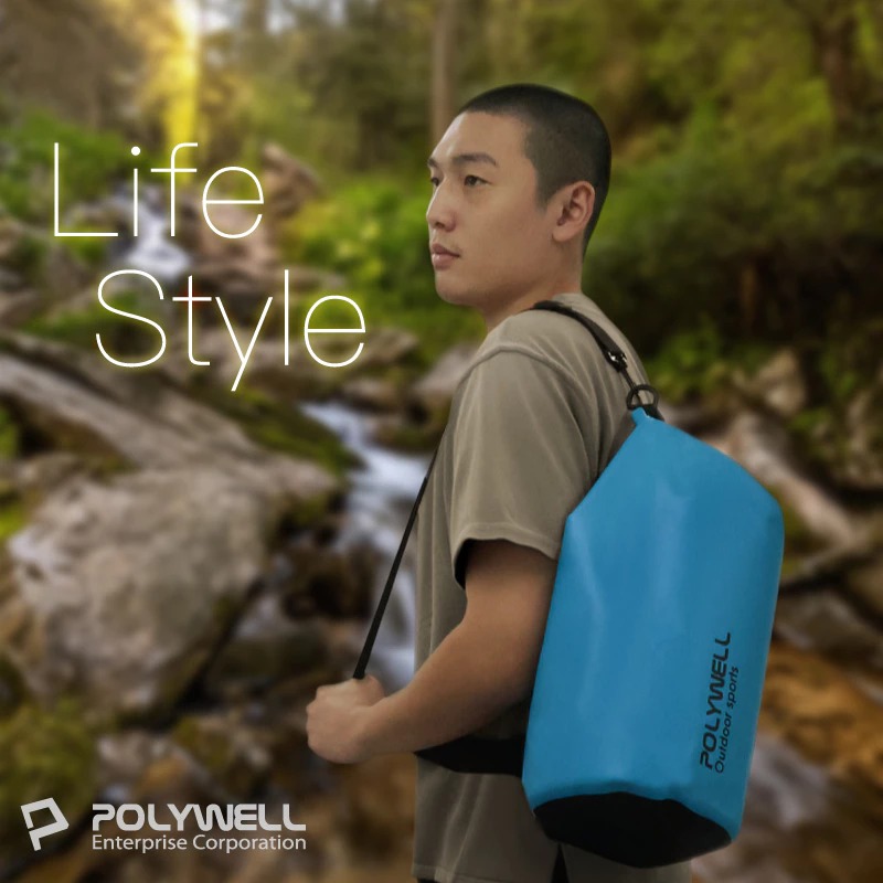 POLYWELL 寶利威爾 防水漂流袋 漂流包 防水袋 登山 游泳 溯溪袋 水桶包 沙灘 海灘包 防水-細節圖2
