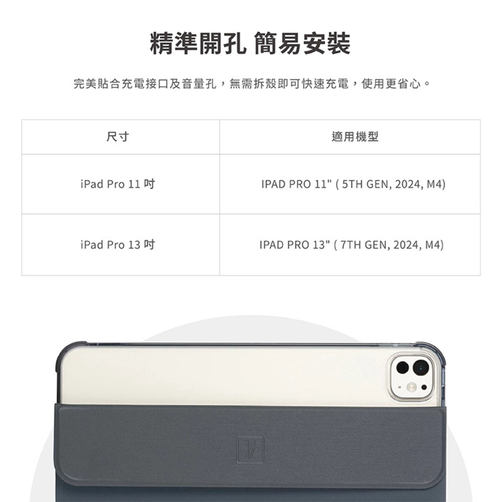 TUCANO iPad Pro 透明 背蓋 防摔殼 保護殼 平板殼 iPad pro 11 13 吋 2024 2025-細節圖6