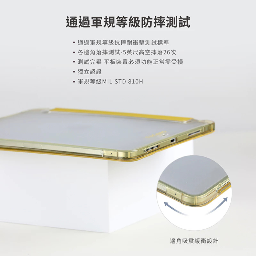 TUCANO iPad Pro 透明 背蓋 防摔殼 保護殼 平板殼 iPad pro 11 13 吋 2024 2025-細節圖10