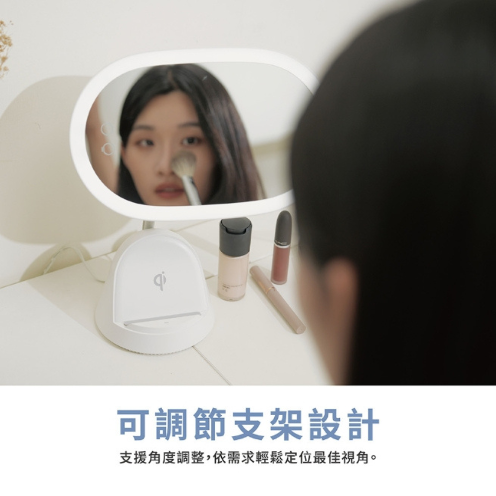 PUREGEAR 普格爾 無線 LED 折疊 化妝鏡 美妝鏡 梳妝鏡 燈桌鏡 補光帶-細節圖4