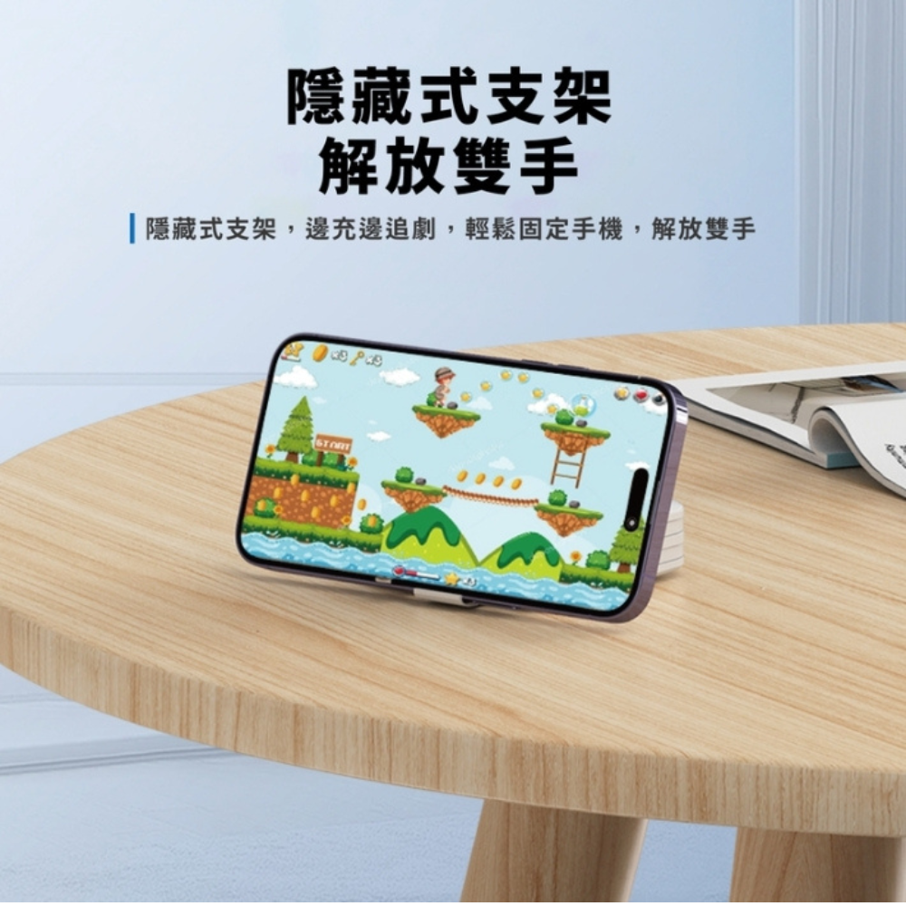 Oweida Type c AI 充電器 行動電源 10000 mAh iPhone 15 16 s25-細節圖10
