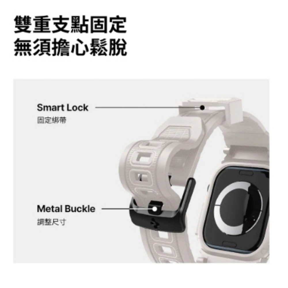 Spigen rugged 一體成型 手錶 保護殼 防摔殼 手錶殼 錶框 Apple Watch s10 46 42mm-細節圖8