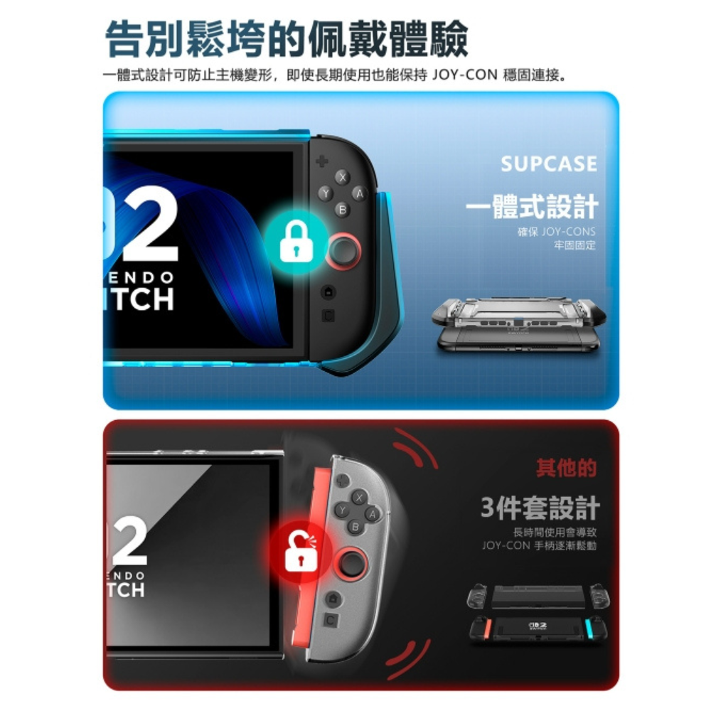 SUPCASE Blade 防摔殼 保護殼 底座 Joy Con 旋轉 任天堂 Nintendo Switch 2-細節圖4