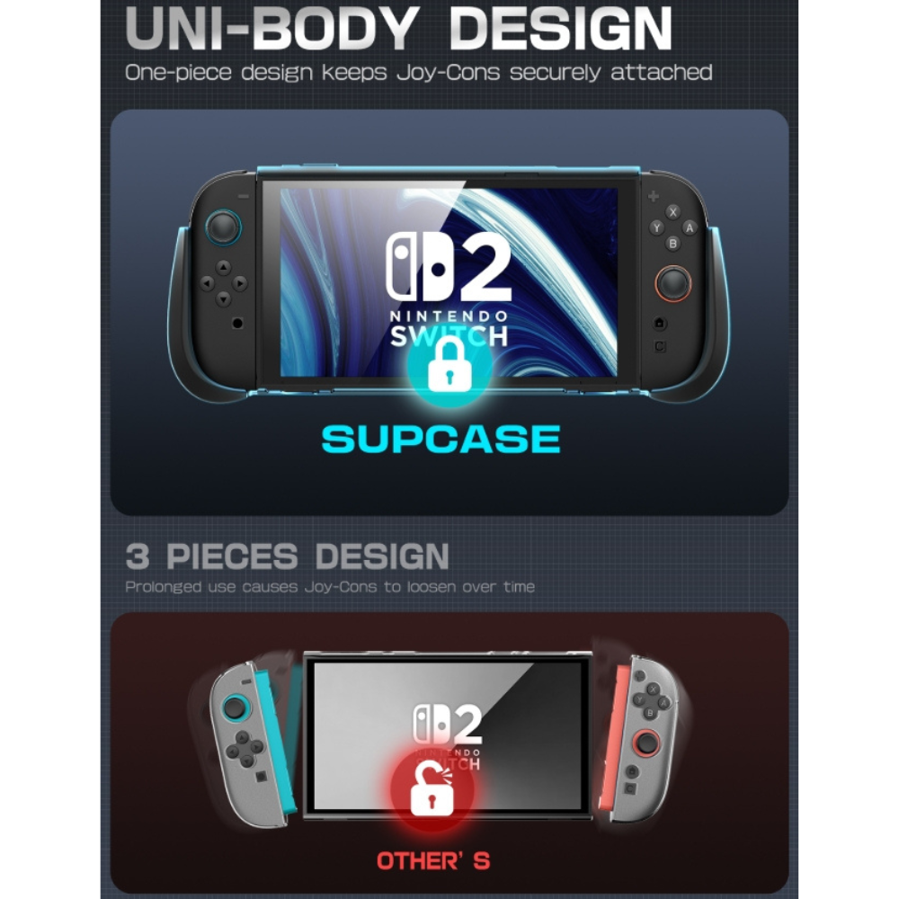 SUPCASE Titan 防滑 快拆設計 含卡夾 防摔殼 保護殼 遊戲機 任天堂 Nintendo Switch 2-細節圖2