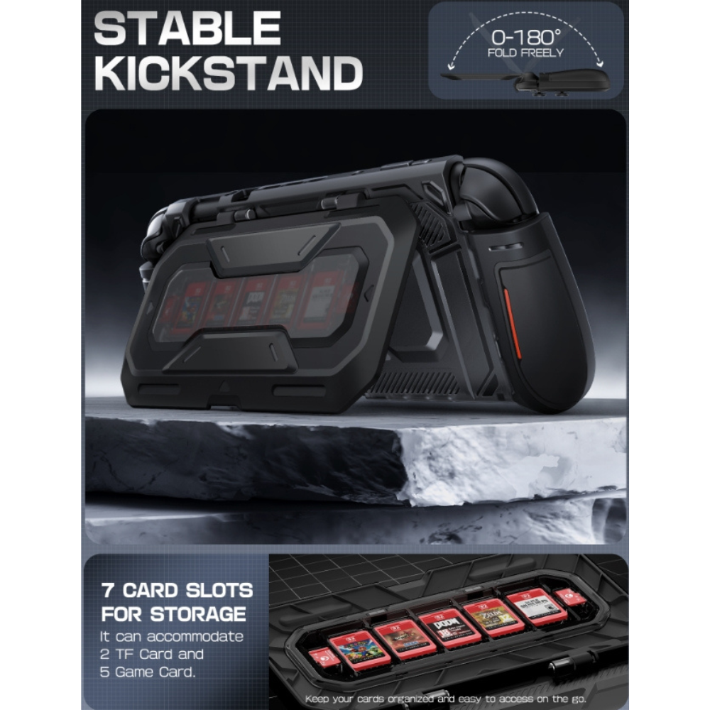SUPCASE Titan 防滑 快拆設計 含卡夾 防摔殼 保護殼 遊戲機 任天堂 Nintendo Switch 2-細節圖4