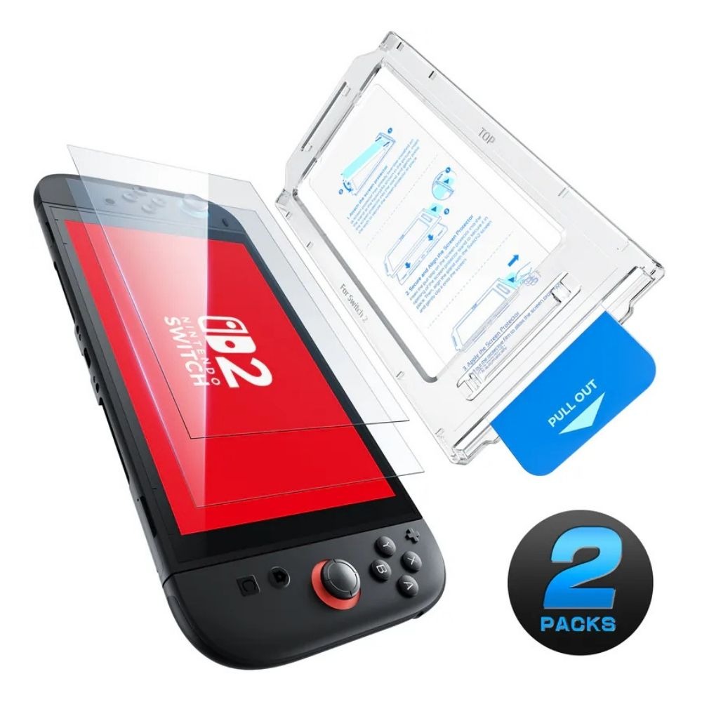 supcase 任天堂 玻璃貼 螢幕 9H 保護貼 螢幕貼 2入 極薄 玻璃 Nintendo Switch 2-細節圖3