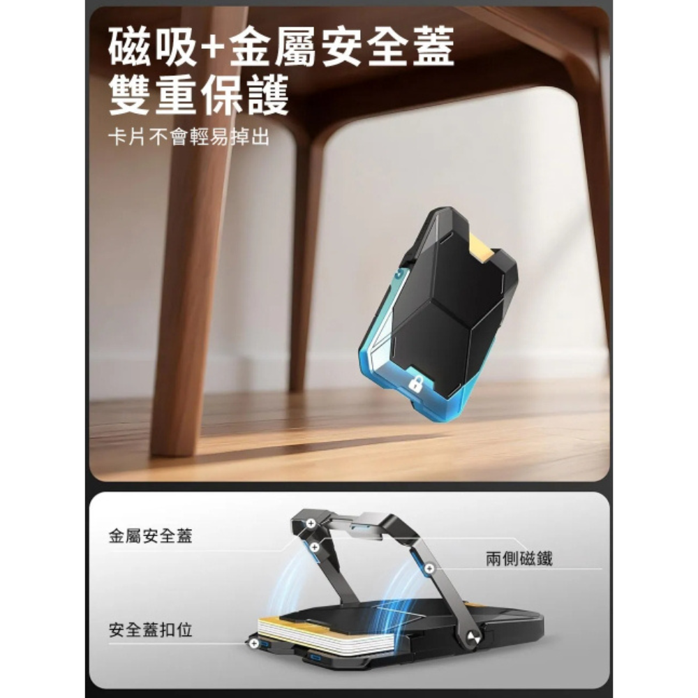 i-Blason 磁吸 卡套 卡包 手機 支架 MagSafe 適 iPhone 16e 17 15 16 s25-細節圖5