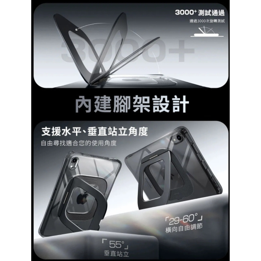 SUPCASE 透明 背蓋 支架 平板套 保護殼 防摔殼 iPad Mini 7 6 A17 Pro 2024 UB-細節圖4