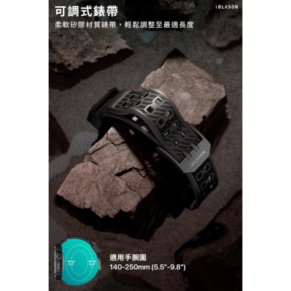 i-Blason 保護殼 玻璃 一體成型 防摔殼 錶框 錶帶 適 watch S10 46mm Armorbox-細節圖7
