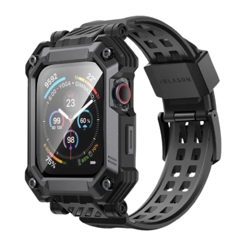 i-Blason 保護殼 玻璃 一體成型 防摔殼 錶框 錶帶 適 watch S10 46mm Armorbox-細節圖10