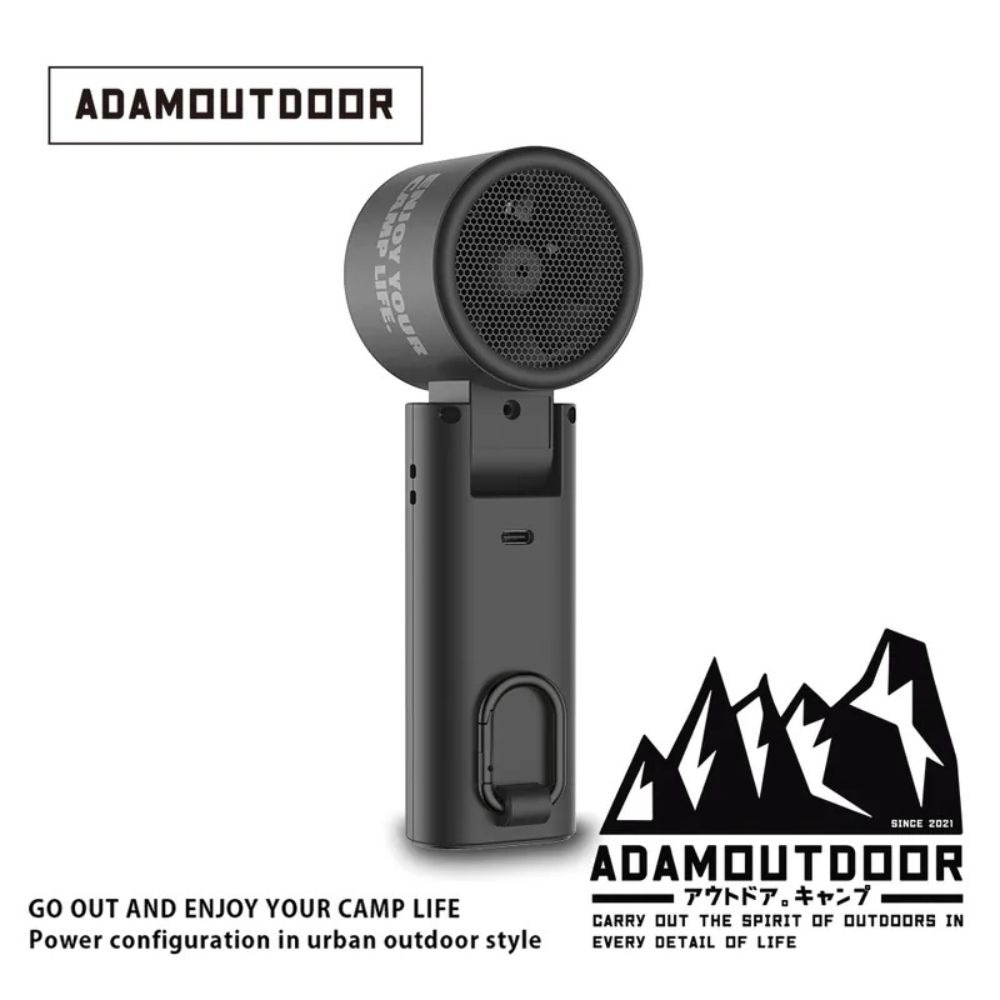 ADAMOUTDOOR 隨身 製冷 含掛繩 折疊 可上飛機 手持 渦輪扇 電風扇 長續航 風扇 冰鎮 5200mAh-細節圖4
