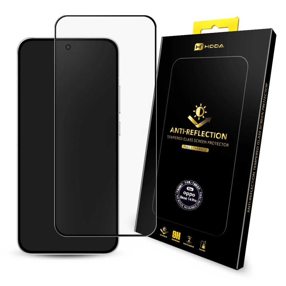 hoda 9H 2.5d AR 抗反射 玻璃貼 保護貼 螢幕貼 OPPO Reno 14 14F pro 14pr-細節圖2