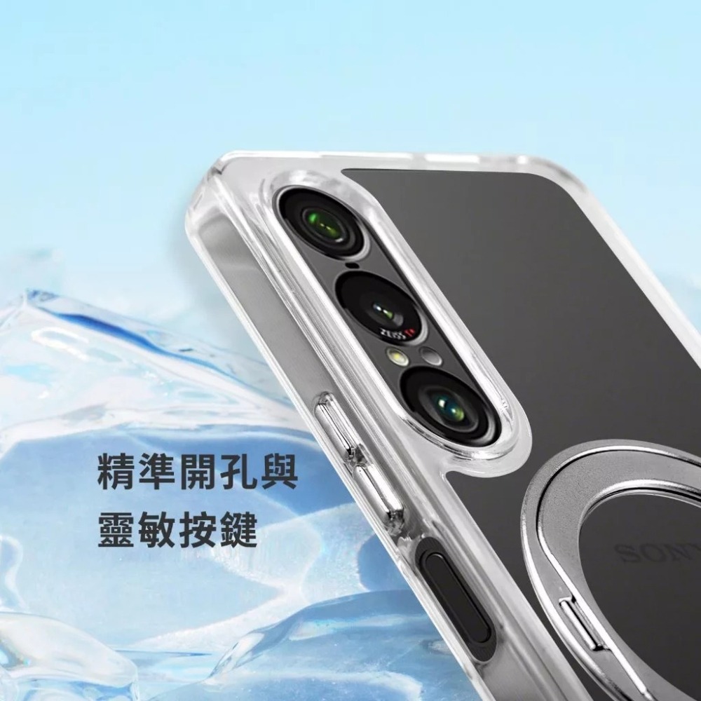 DAPAD 冰晶 旋轉 支架 磁吸 保護殼 透明殼 手機殼 適 OPPO RENO 14F pro-細節圖7