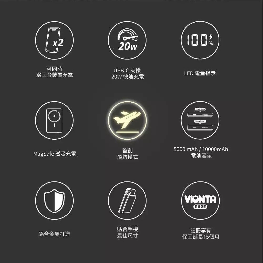 ADAM 亞果元素 磁吸 行動電源 可上飛機 Wh標示 磁吸充電 有線充電 MagSafe 5000 10000 mAh-細節圖4