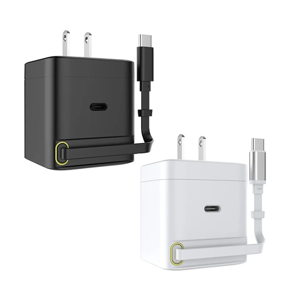 HODA GaN 65w 氮化鎵 自帶 伸縮線 極速 充電頭 Type C PD 適 iPhone 17 16 15-細節圖2