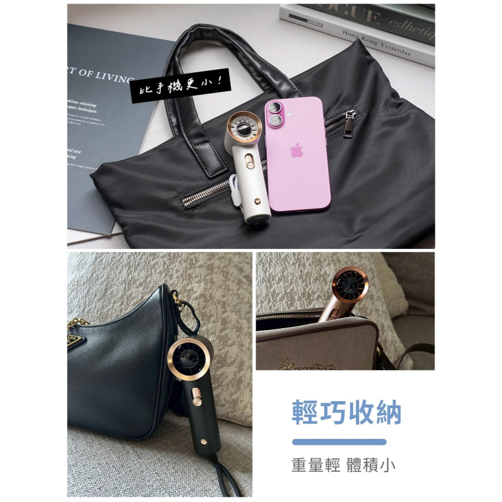 HODA 100段 風力 mini 渦輪 迷你風扇 隨身風扇 風扇 手持風扇-細節圖10