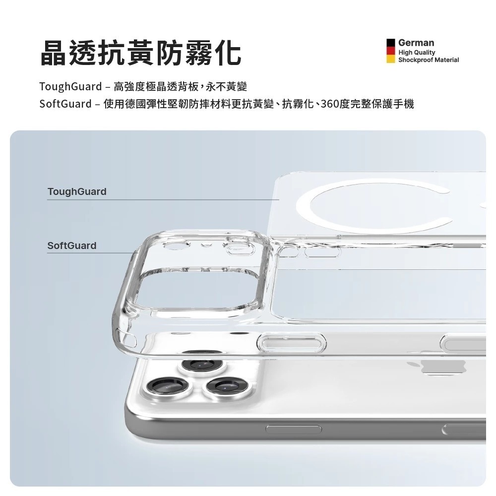 JTLEGEND 減震 防摔殼 磁吸 保護殼 按鍵版  手機殼 iPhone 17 Air Pro Max-細節圖4