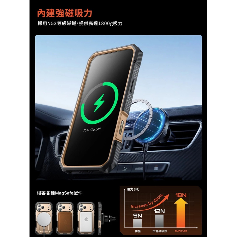 SUPCASE 手機殼 UB Grip Pro 極致 磁吸殼 支架殼 軍規 防摔殼 iPhone 17 Pro Max-細節圖8
