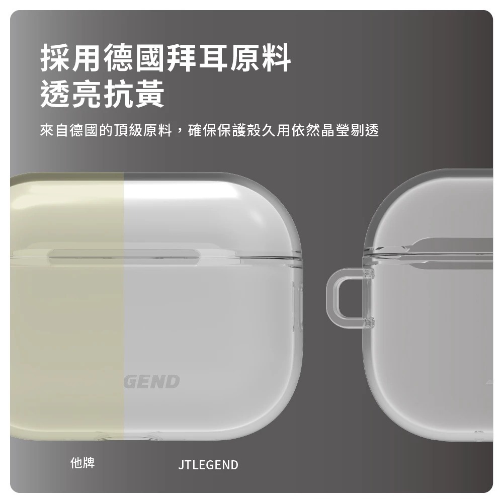 JTLEGEND 防摔殼 耳機殼 藍牙耳機 抗黃 保護殼 透明 AirPods Pro 3 Airy-細節圖8