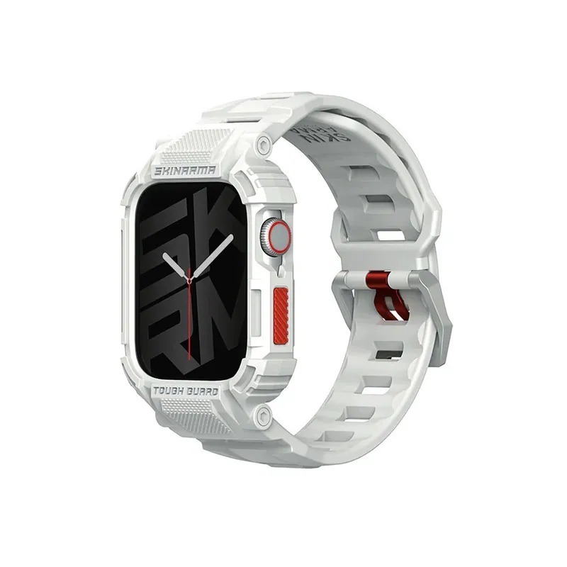 SKINARMA Mecha 一體成形 錶帶 手錶殼 保護殼 Apple Watch 44 45 49 mm-規格圖4