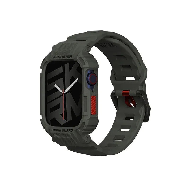 SKINARMA Mecha 一體成形 錶帶 手錶殼 保護殼 Apple Watch 44 45 49 mm-規格圖4