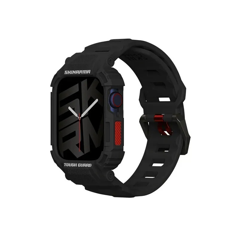 SKINARMA Mecha 一體成形 錶帶 手錶殼 保護殼 Apple Watch 44 45 49 mm-規格圖4
