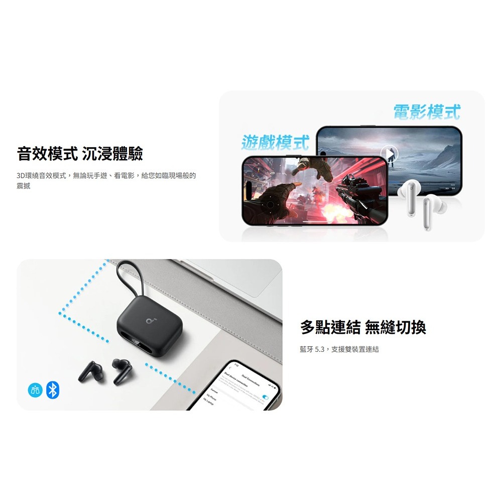 Soundcore P41i 二合一 行動電源 降噪 真無線 藍牙 耳機-細節圖8