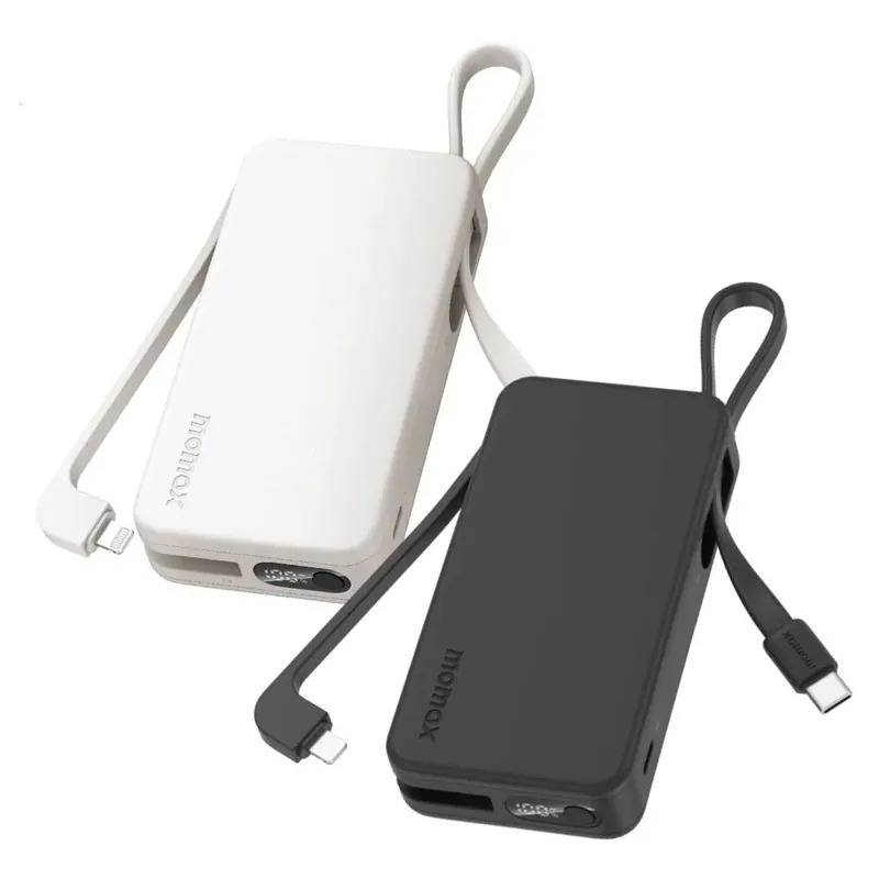 Momax 摩米士 1-Power Vital+ 10000mAh 快速 充電 雙內建 USB-C線 行動電源-細節圖2