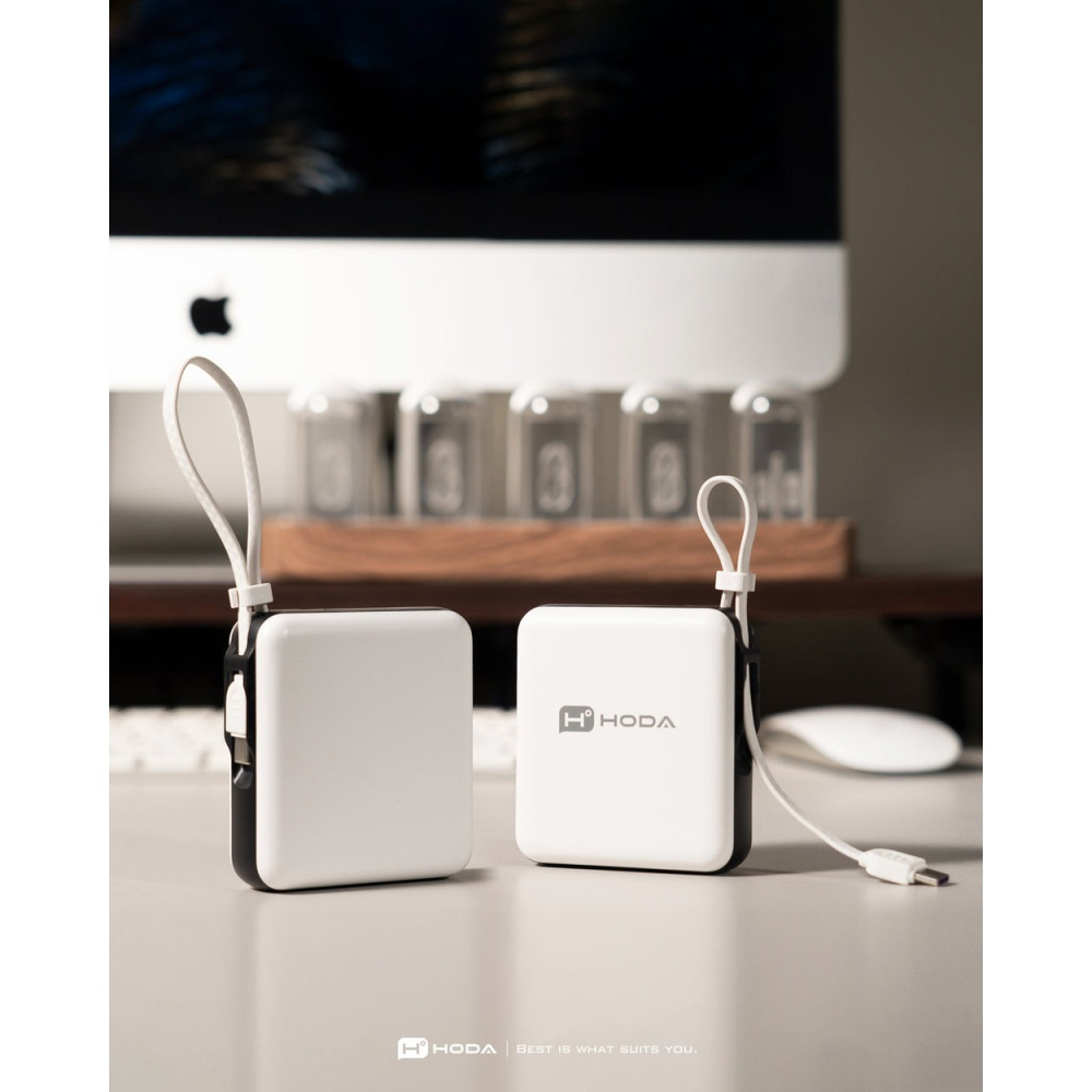 HODA 10000mAh 自帶線 USB-C 掛繩式 大容量 行動電源 適 iPhone 17 16 15-細節圖11