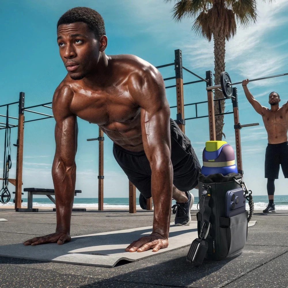 Spigen Tumbler Bag LF500 D型環 多功能 磁吸 水壺袋 MOLLE 系統-細節圖3