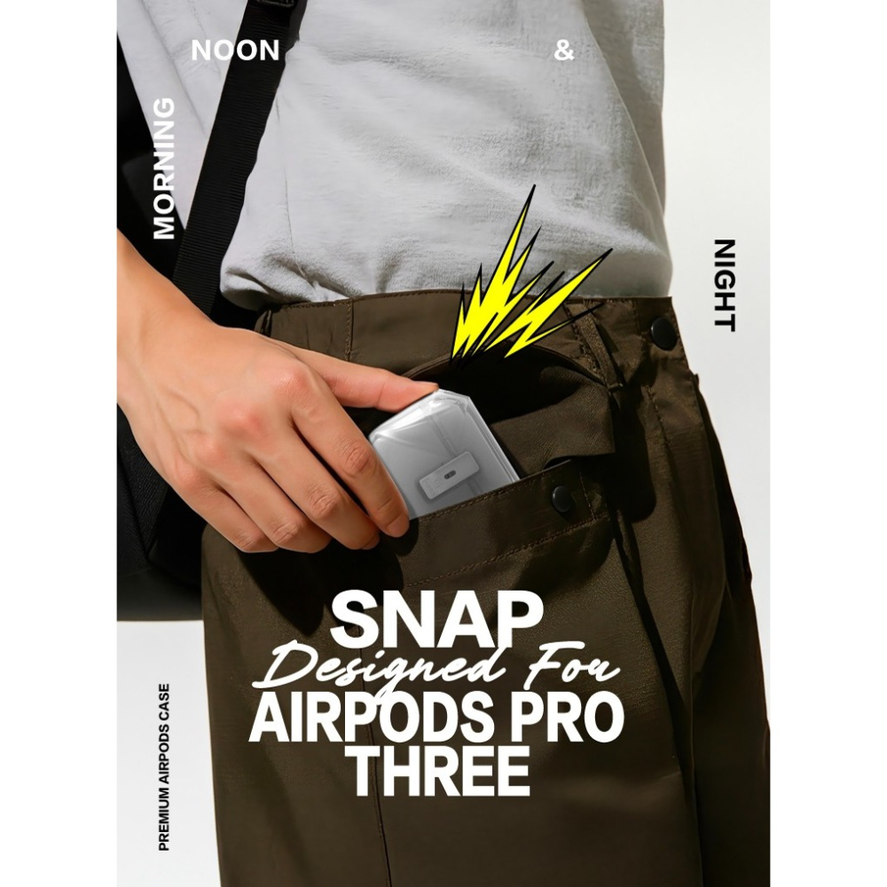 SOLiDE SNAP 磁吸 貼合 抗潑 防滑 卡扣式 登山扣 耳機殼 防摔殼 保護套 AirPods Pro 3-細節圖5