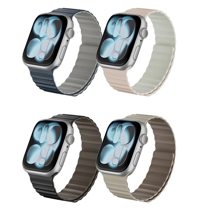 MAGEASY Skin Duo 雙面 親膚 磁吸 矽膠 錶帶 Watch Ultra 2 3 44 45 49 mm-細節圖2