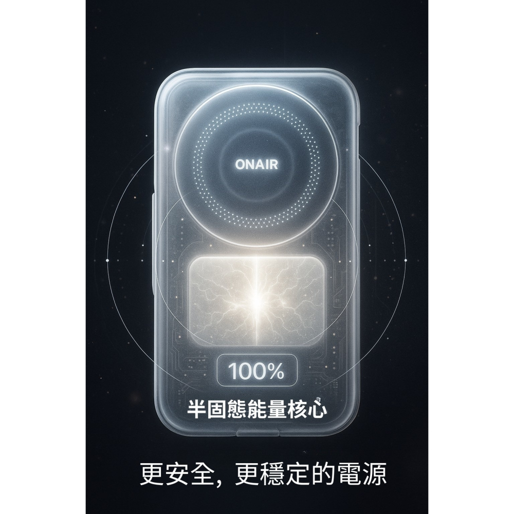 ONAIR 全功能 自帶線 快充 三合一 磁吸 行動電源 K1 半固態 iPhone 17 16-細節圖7
