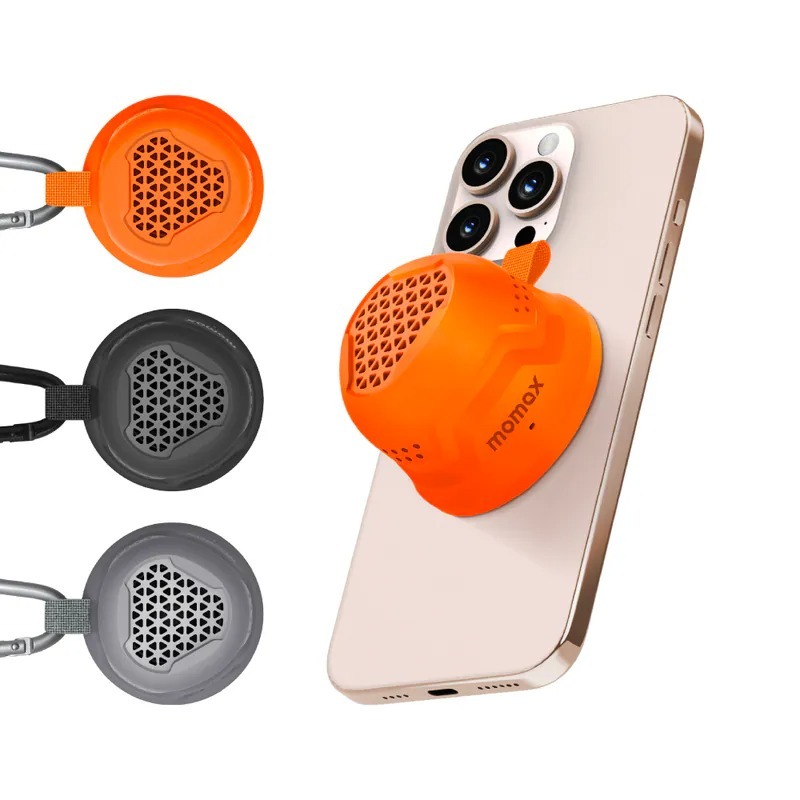 Momax 摩米士 MagSafe 磁吸 喇叭 外掛 防潑水 防摔 音箱  適用 iphone 17 16 15-細節圖2