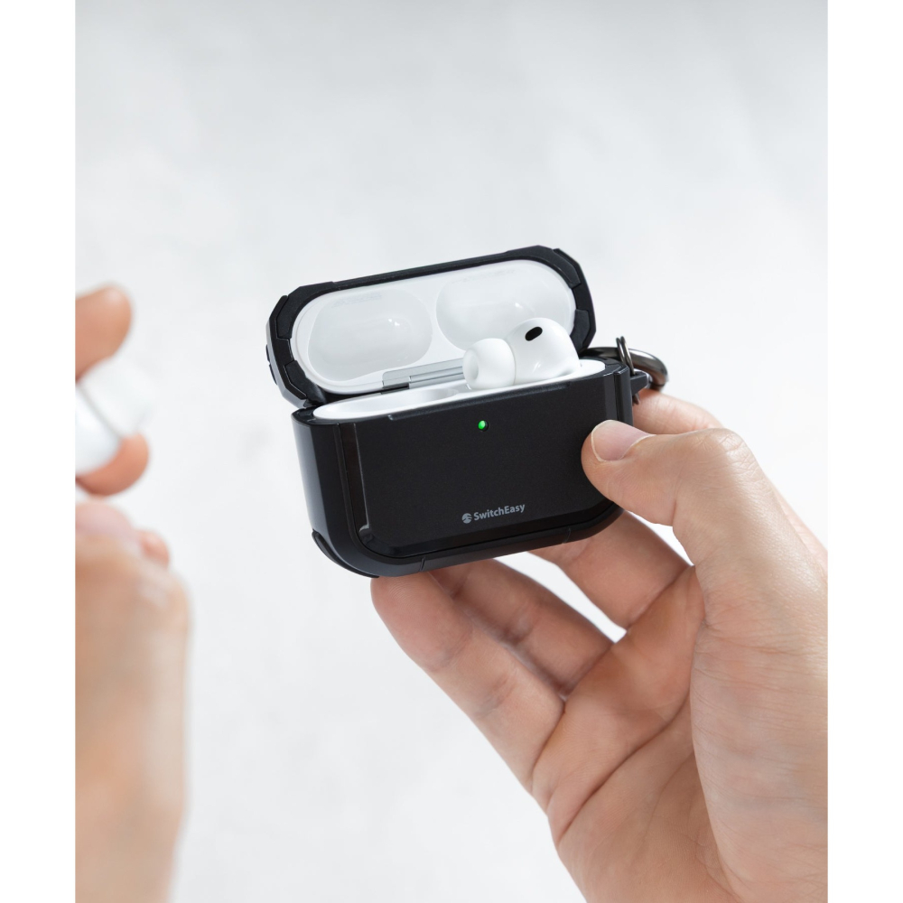 Defender 軍規 防摔 金屬扣環 無線充電 耐衝擊 耳機殼 保護套 AirPods Pro 3-細節圖7