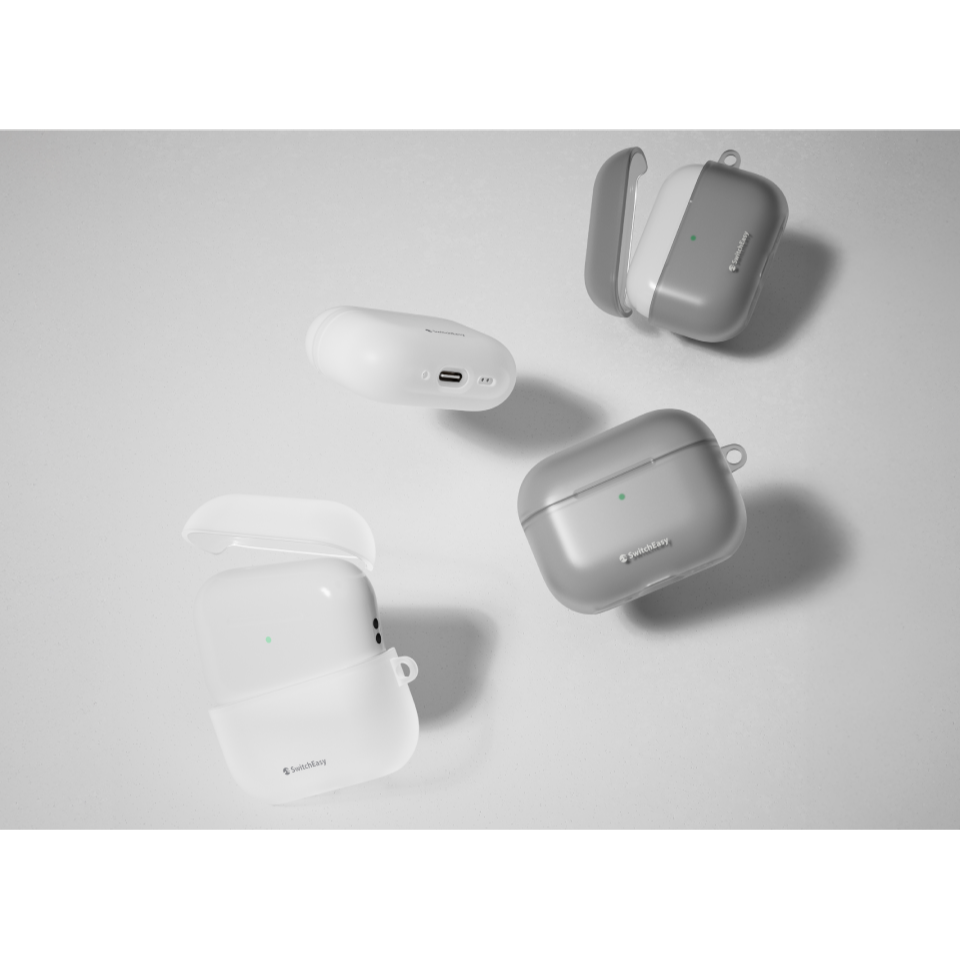 switcheasy Glaze 霧透 TPU 抗黃 金屬扣環 無線充電 耳機殼 保護殼 AirPods Pro 3-細節圖5