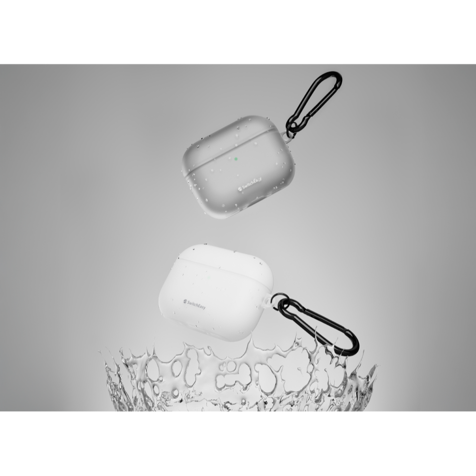 switcheasy Glaze 霧透 TPU 抗黃 金屬扣環 無線充電 耳機殼 保護殼 AirPods Pro 3-細節圖6