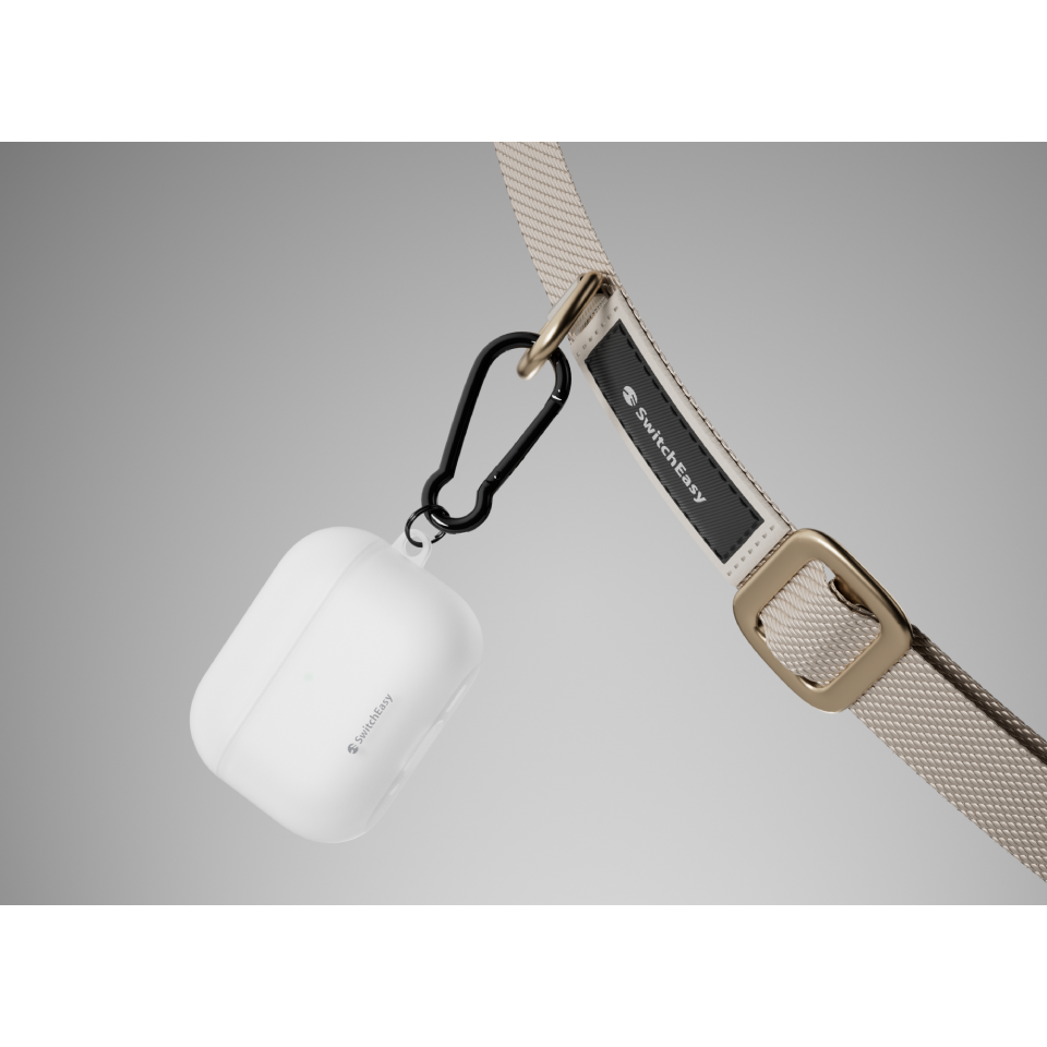 switcheasy Glaze 霧透 TPU 抗黃 金屬扣環 無線充電 耳機殼 保護殼 AirPods Pro 3-細節圖9
